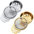 Miniatyrbillede 1 af 5: Rustfrit Stål Te-si  med Drypbakke, Rustfrit Stål Te-infuser Dryp-si  (2 Stykker - Sølv, Guld)