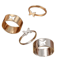 Miniatyrbillede 4 af 4: 2 stk. Butterfly Ringe Butterfly Par Matching Venskab Søde Trendy Fine Ringe Sæt-colorgold