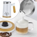 Miniatyrbillede 4 af 4: Elektrisk varm og kold mælkeskummer Latte skummaskine Kaffe Hjem