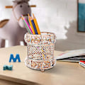 Miniatyrbilde 3 av 5: Krystall Kosmetikk Display Organizer, Sminkepenselholder Og Smykker Gold