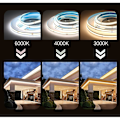 Miniatyrbilde 3 av 5: 2m COB LED-stripelys 640 LEDer 10mm 12v