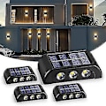 Miniatyrbild 1 av 5: 4-pack Solcellsbelysning för Vägg, Utomhus, 6 LED Solcellsstaketlampor