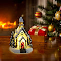 Miniatyrbilde 5 av 5: Julepynt Lysende Harpiks Lite Hus (b Stil)