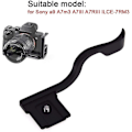 Miniatyrbilde 3 av 5: Metall Tommelgrep Aluminiumsko Bracket Tommelgrep Deksel For Sony (svart) (1 stk)