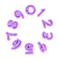 Miniatyrbillede 4 af 5: 36 stk. Tal og Bogstaver Cookies Cutter Kageform