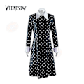 Miniatyrbilde 1 av 5: Wednesday Addams The Addams Family Nevermore Kostyme Uniform Dresssett Kvinneklær L Style 10