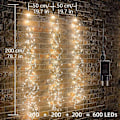 Miniatyrbild 3 av 5: Stjärnformade Stränglampor Jul 600leds Koppar Vattenfall Ljus