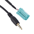 Miniatyrbilde 5 av 5: 3,5 mm Aux-in adapter lydkabel Renault Clio Megane