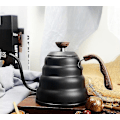 Miniatyrbild 5 av 5: 1L Stål Te- och Kaffevattenkokare med Termometer Svanhalskanna