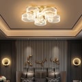 Miniatyrbilde 1 av 5: 4-lys 5-lys 40 cm Unik Design Flush Mount Lys