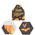 Pikkukuva 7 / 8: Vedenpitävä keittiöesiliina Halloween-teemalla, kuvioitu, mukava, helppohoitoinen