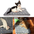 Miniatyrbilde 5 av 5: Mini Hundematte Valpeputer Seng Myk Stjerne Mønster Teppe