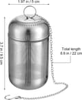 Miniatyrbilde 2 av 8: Mesh tefilter krydderball 316 rustfritt stål matvarekvalitet rustfritt stål krok kjededesign