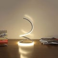 Miniatyrbillede 4 af 5: Moderne 16W LED skrivebordslampe Akryl Spiral Bordlampe