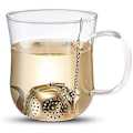 Miniatyrbillede 4 af 4: 4 Pak Teekande Te-Infuser Rustfrit Stål Si Dripbakken