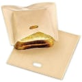 Miniatyrbillede 1 af 2: Genanvendelige Toastposer til Sandwich og Snacks - Non-stick Lommer