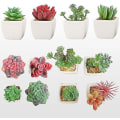 Miniatyrbillede 3 af 3: Kunstige Sukkulenter Planter 14 Stk Upottede Faux Grønne Picks