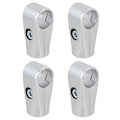 Miniatyrbillede 1 af 3: 4 stk. Metal Tørrestativ Rørfittings To-vejs Connector 25mm Indre Diameter