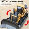 Miniatyrbilde 3 av 5: 1:16 RC Truck Heavy Bulldozer Caterpillar Engineeringstyrt Lekebil for Gutter | RC Trucks (Khaki)