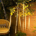 Pikkukuva 1 / 5: LED-meteorisadevalot Aurinkovoimalla 8 Putkea 30cm Garland