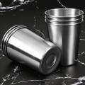 Miniatyrbillede 2 af 4: 6 Pak 8 Ounce 230ml Rustfrit Stål Kopper Ubrækkelige Pint Drikkekopper Metal