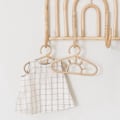 Miniatyrbillede 4 af 4: Rattan Væghængere Børnetøj Organizer Stativ Tøj Hat Hængende