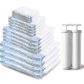 Miniatyrbild 3 av 3: Vakuumförpackningsväska för madrass/täcke - platsbesparande vakuumförpackningsväska för överdimensionerade latex/skummadrasser - yuhao