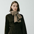 Miniatyrbillede 1 af 2: Vinter Sjal Wrap til Kvinder Langt Patchwork Farvet Strikket Sjal Kvinde Vinter Sammensætning Varmt Blødt Brown