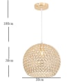 Pikkukuva 3 / 5: 30 cm riippuvalaisin, moderni metalli, sähköpinnoitettu, lyhtydesign