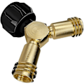 Miniatyrbilde 4 av 4: Propan Tank Y-splitter, Propan Adapter 2-veisventil