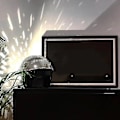 Miniatyrbild 2 av 4: Discokula-hjälm med infällbart visir för nattklubbsfest 2022