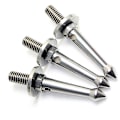 Miniatyrbillede 4 af 5: 3 stk. Rustfrit Stål 3/8 Tommer Tripod Fodspidser Til Blødere Løst Terræn Spidser Til Gitzo/manfrotto/sir