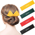 Pikkukuva 2 / 5: 4 kpl Deft Hair Bun Maker -donitsi -hiusdonitsi -maaginen leike -ranskalainen hiustyyli (punainen,