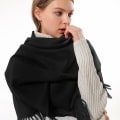 Miniatyrbilde 2 av 5: Kvinners tykk, myk kashmirull pashmina sjal wrap skjerf - varm ensfarget stole