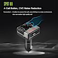 Miniatyrbilde 1 av 5: A7 Sikkerhetsbil Digitalt Display Bluetooth MP3-spiller