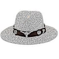 Miniatyrbillede 2 af 4: Klassisk Panamahat Sommer Solhatte Til Kvinder Mænd Strand Halmhat Light bean paste