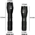 Miniatyrbilde 3 av 5: Lommelykt Utendørs, Binwo Super Lys Cree Led Lommelykt 2000 Lumen, 5 Modis Gave