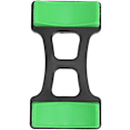Miniatyrbillede 4 af 5: Fitness Dumbbell Stativ Dumbbell Opbevaringsstativ Support Stativ Dumbbell Stativ Buffer (sort grøn) (2 stk)