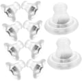 Miniatyrbillede 1 af 8: Silikone Øreringe Bagstykker til Ørestikker 10 stk. Øreringe Sikkerhedsbagstykker Pierced Plug Safe Lock til Tunge