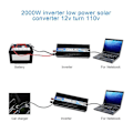 Miniatyrbillede 1 af 5: Xuyuan Bilstroms Inverter Dc12v Ac110v 60hz 2000w Solinverter