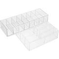 Miniatyrbillede 1 af 8: 2 stk. Makeup Opbevaringsboks Desktop Kosmetik Organizer Makeup Stativ Multi-grid Stativ Kosmetik