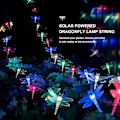 Miniatyrbild 5 av 5: 2-pack Solcells-drivna Sländor Fairy String Lights 5m 20LED Utomhus