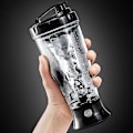 Miniatyrbillede 3 af 5: 600 Ml Shakerflaske Proteinpulver Vand Gym Træning Elektrisk Automatisk Havregryn Kop Mælk Bærbar Blanding