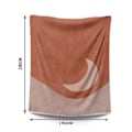 Pikkukuva 2 / 5: 150x200cm Vaaleanpunainen Kuu Yö Tapetti Bohemian Seinämatto