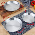 Miniatyrbillede 2 af 5: Rød Håndtag Rustfrit Stål Seafood Pan Pasta Roast 22cm