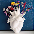 Miniatyrbilde 3 av 5: Anatomisk Hjerte Vase Blomsterpotte Hjem Kunst Skulptur Dekor