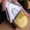 Miniatyrbillede 4 af 4: 2 stk. 3 i 1 Køkken Kartoffelskræller 360 Graders Rotation