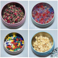 Miniatyrbillede 4 af 4: Runde Metal Tins Opbevaringsbokse Beholdere 4 stk