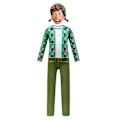 Miniatyrbillede 2 af 5: Turning Red Jumpsuit Badedragt Maske Sæt Fancy Up Kostume 8-9 Years