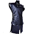 Miniatyrbillede 3 af 5: Game Of Thrones Jon Performance Kostume Sæt Mænd Fancy Up Top Skørt Kappe Bælte Outfit Julegave XL